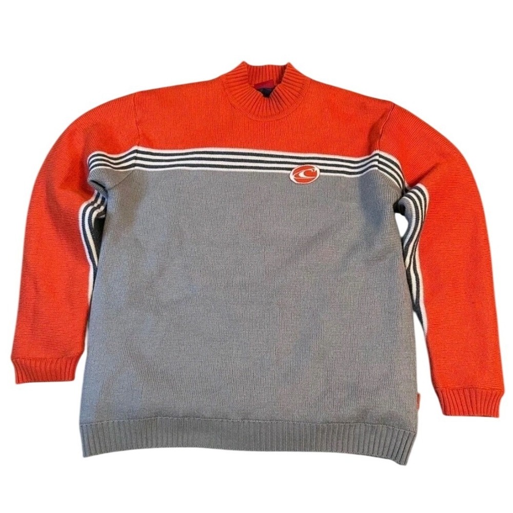O'Neill Explore Series Insulated Sweater Men's XXL/XL Orange/Gray Very Rare
